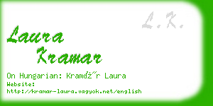 laura kramar business card